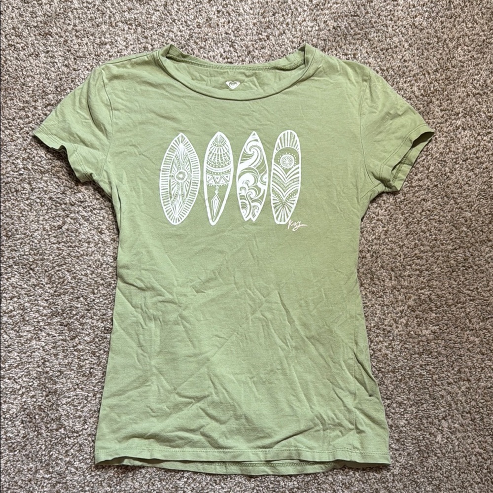 Roxy Green Graphic Tee